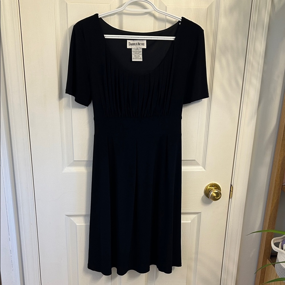 Danny & Nicole Black Midi Dress